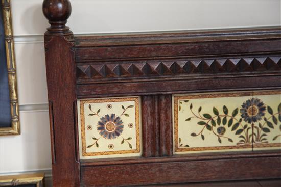 Attributed to Charles Lock Eastlake. A Victorian Aesthetic movement walnut writing desk, W.2ft D.1ft 6in. H.4ft 9in.